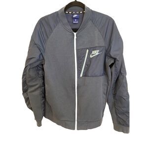 Nike Men’s Small Blue Gray Lightweight Full Zip Warm Up Jacket. No Flaws.